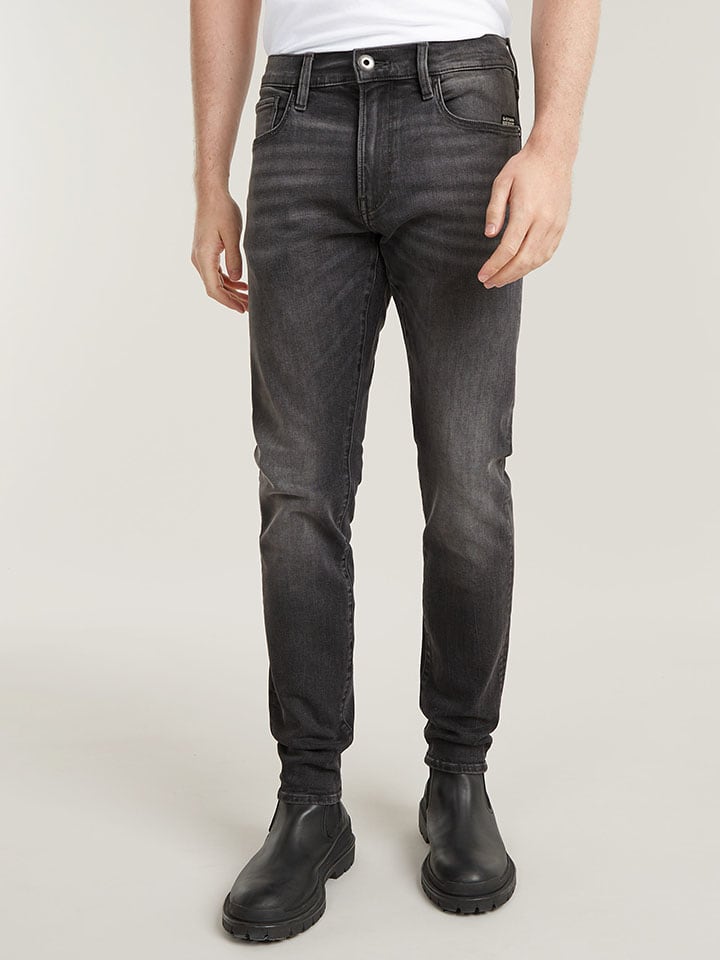 Dżinsy - Skinny fit - w kolorze antracytowym