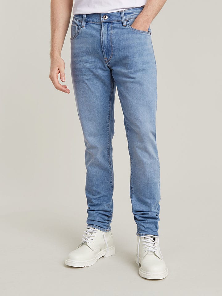 Spijkerbroek - slim fit - lichtblauw