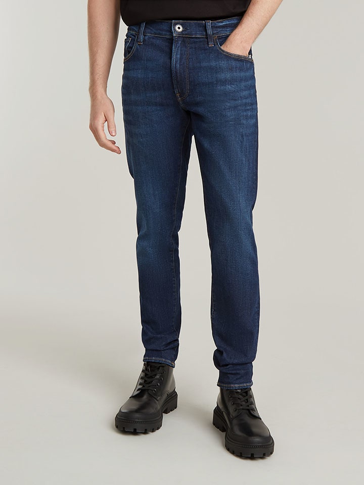 Spijkerbroek - slim fit - donkerblauw