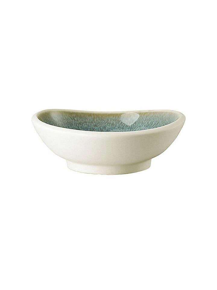 Kom "Junto" crème/turquoise - Ø 10 cm