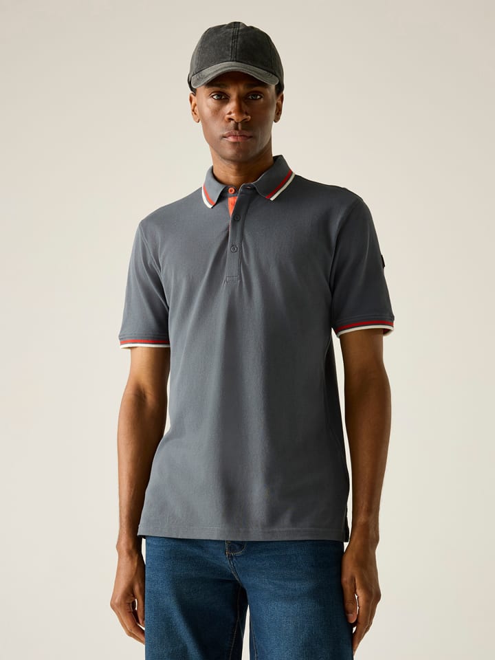 Poloshirt "Adryan" in Anthrazit