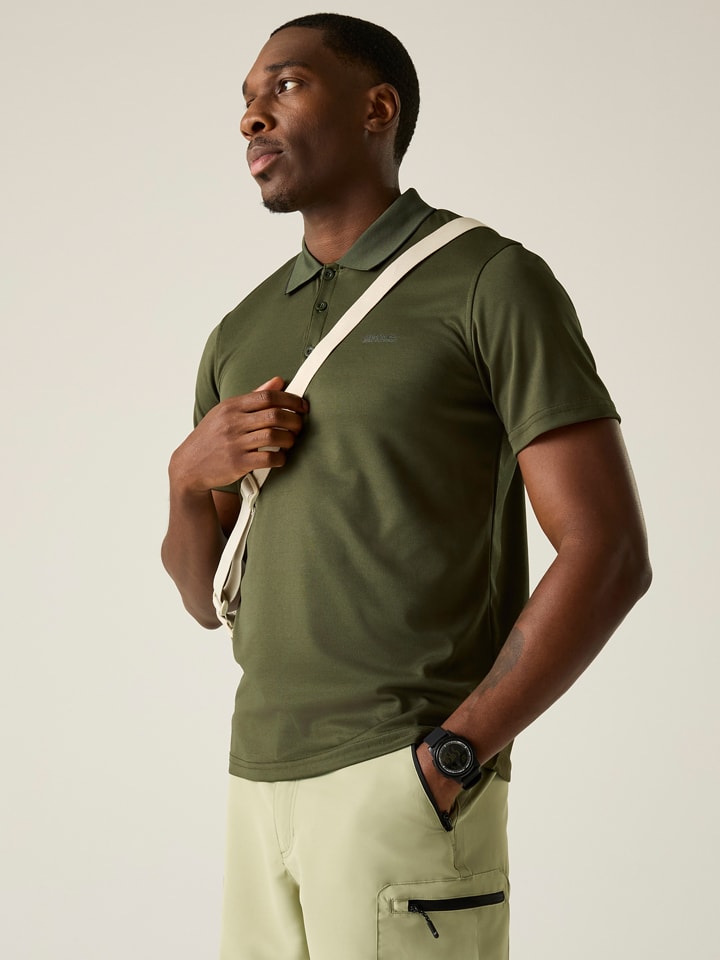 Funkcyjna koszulka polo "Maverik V" w kolorze khaki