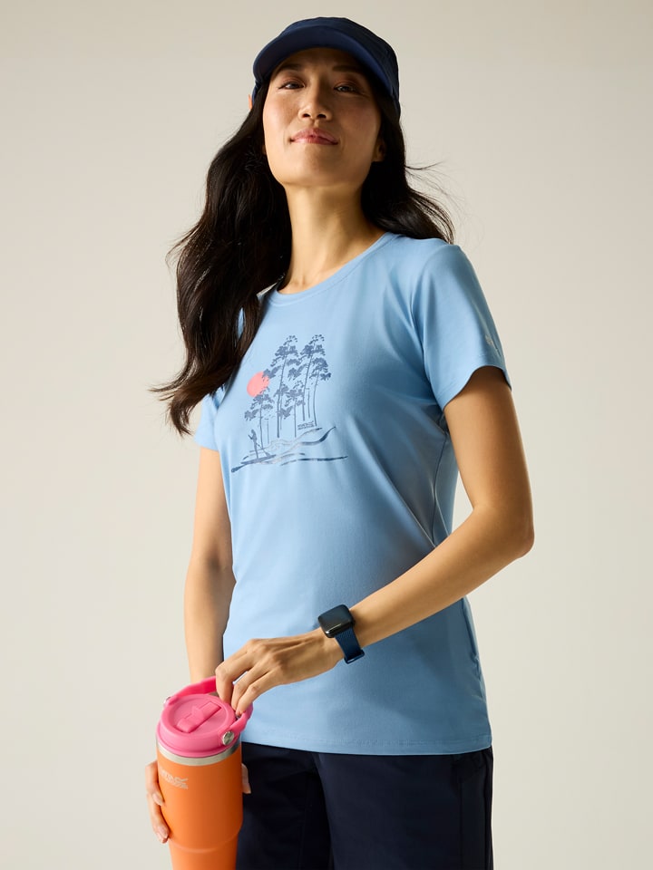 Functioneel shirt "Fingal Stretch" lichtblauw