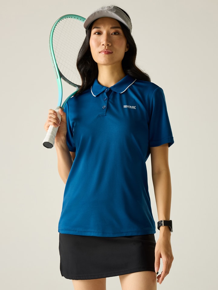 Functioneel poloshirt "Botanna" donkerblauw