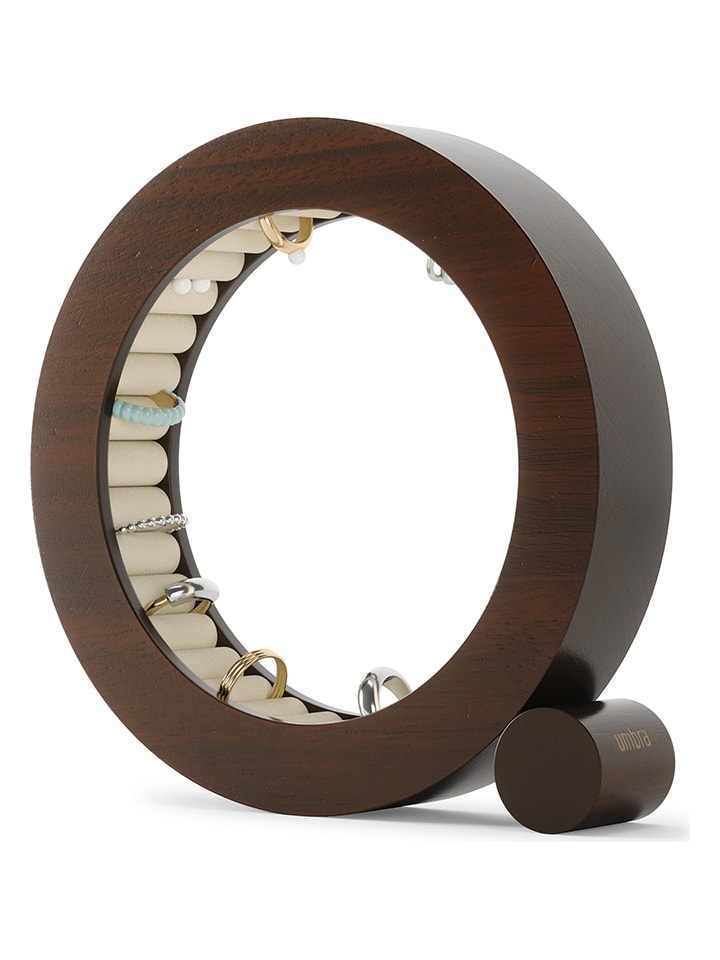 Schmuck-Organizer ''Ferris'' in Braun - (B)19 x (H)19 x (T)4 cm