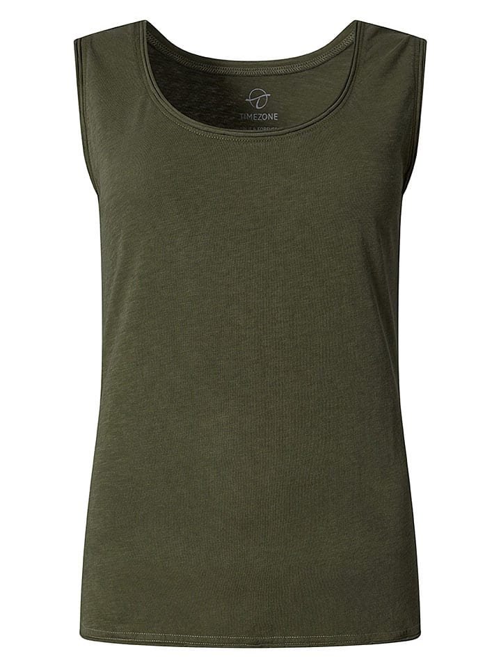 Top w kolorze khaki