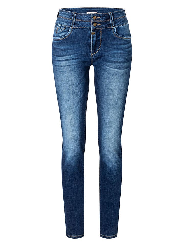 Dżinsy "Enya" - Slim fit - w kolorze niebieskim