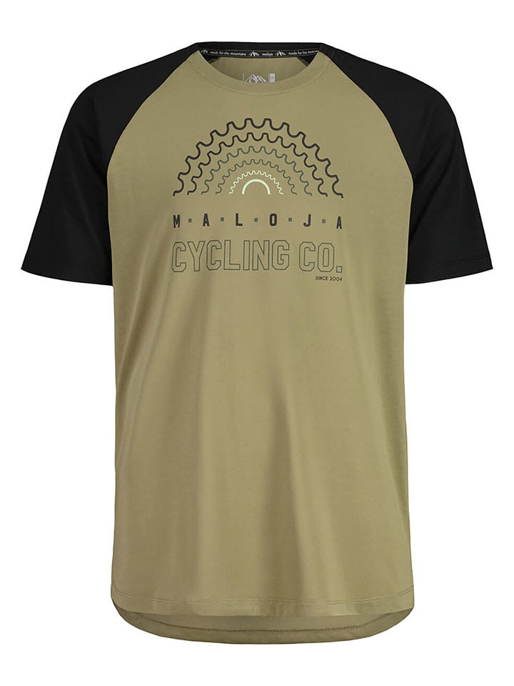 Funktionsshirt "KeeseckM." in Khaki/ Schwarz