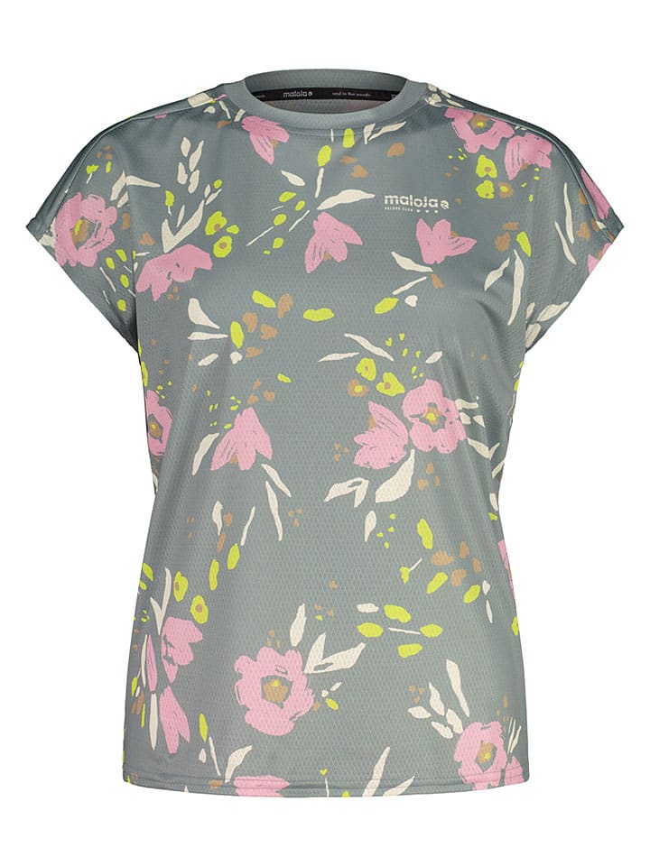 Fietsshirt "VilsaM. All Mountain" grijsgroen/lichtroze