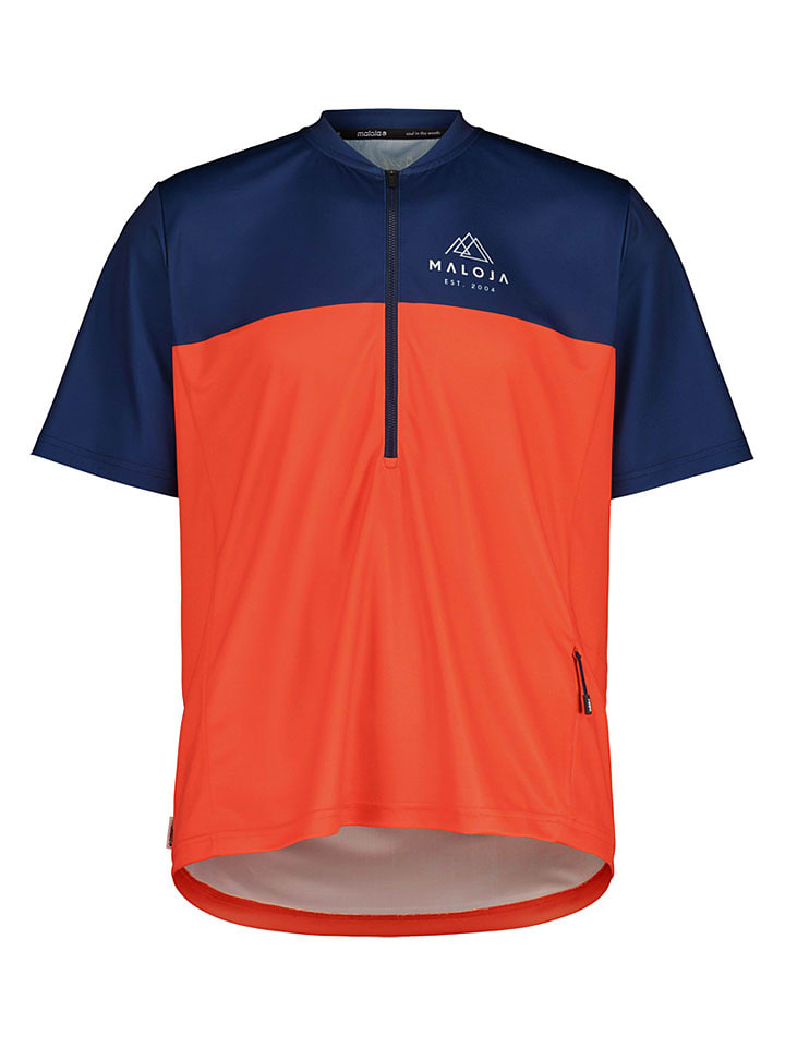 Fietsshirt "BarettiM. All Mountain" oranje/donkerblauw