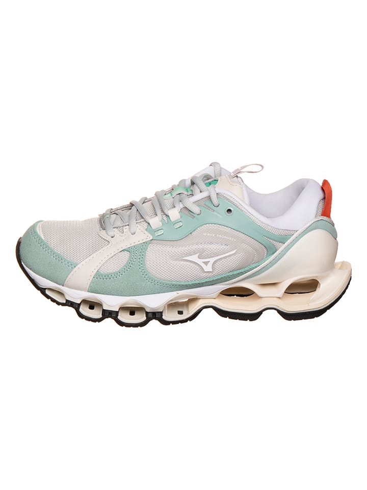 Trainingsschuhe "Wave Prophecy Beta 2" in Weiß/ Mint