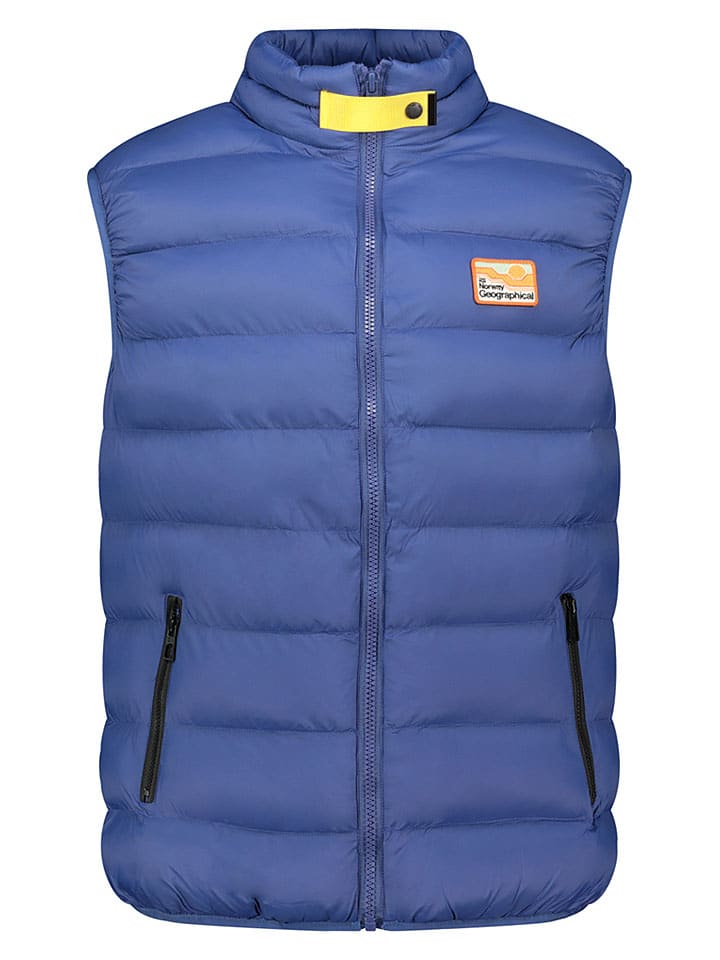 Doorgestikte bodywarmer "Valanche" blauw