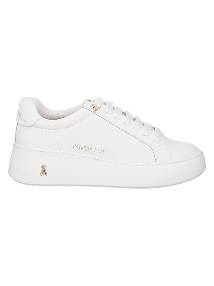 Leren sneakers wit