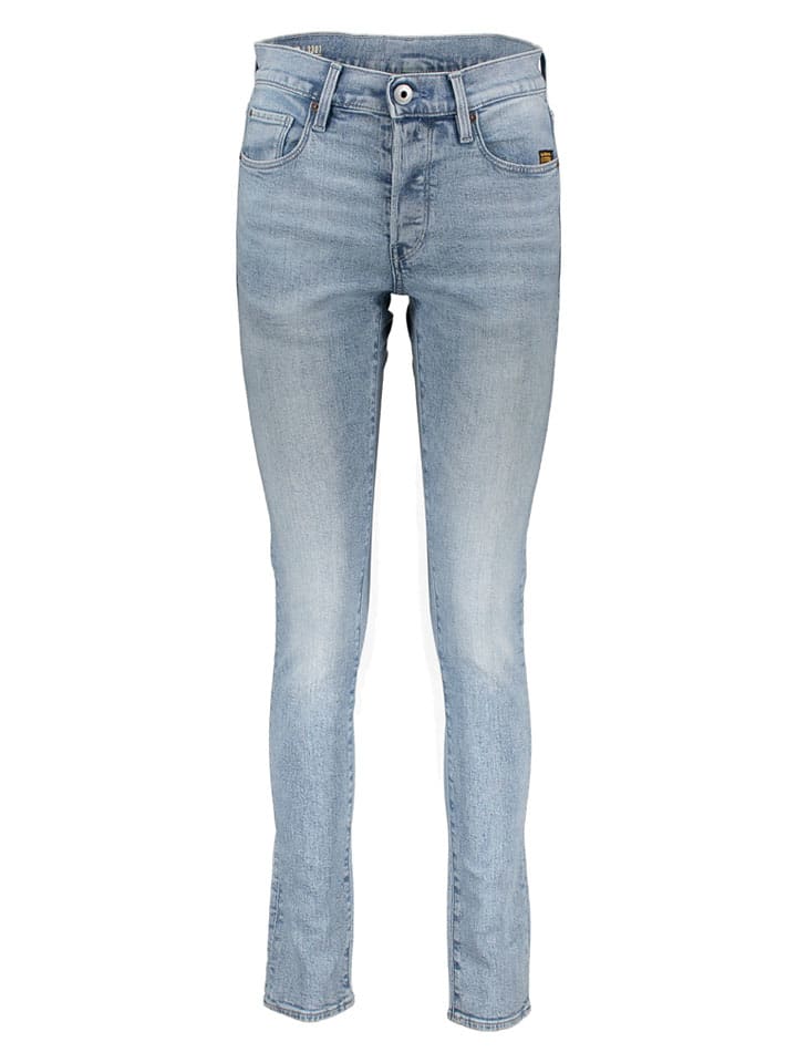 Dżinsy - Slim fit - w kolorze błękitnym
