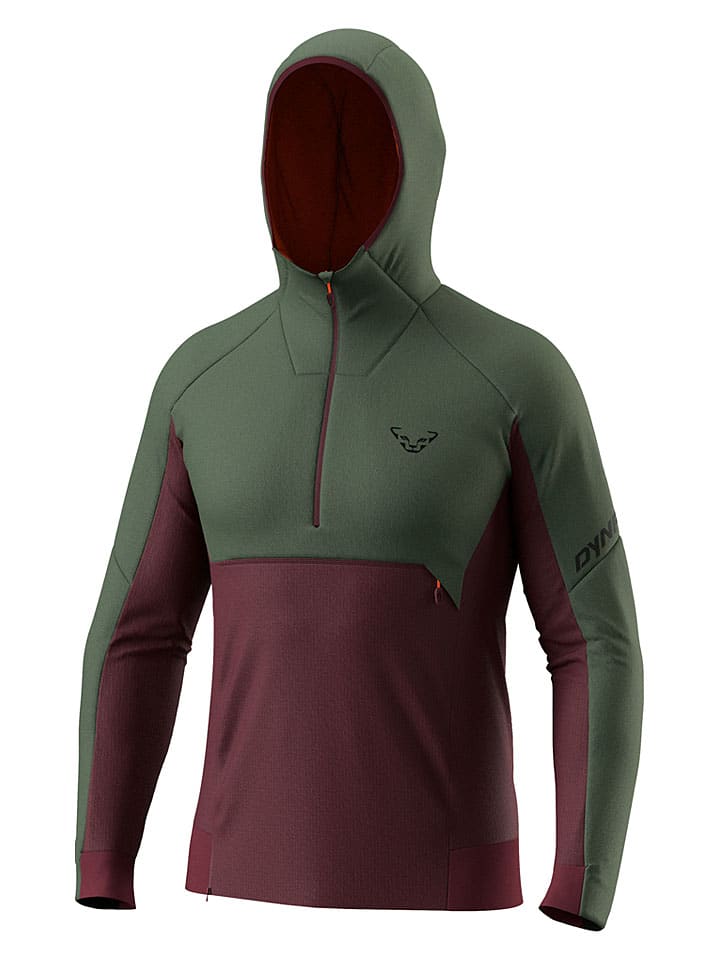 Bluza funkcyjna "TIGARD ALPHA" w kolorze czerwono-zielonym