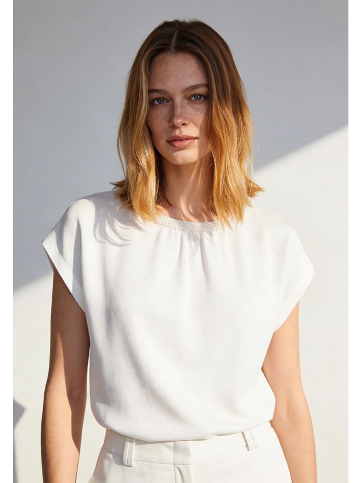Bluse in Weiß