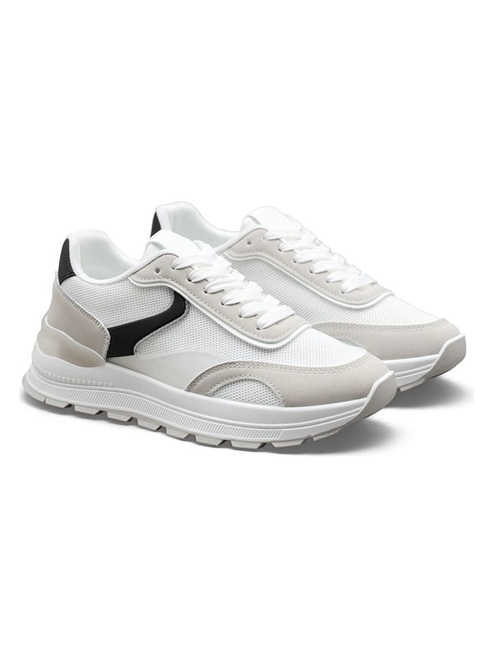 Sneakers wit/grijs