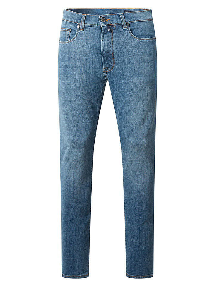 Dżinsy - Slim fit - w kolorze niebieskim