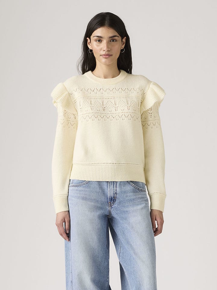 Sweter w kolorze kremowym