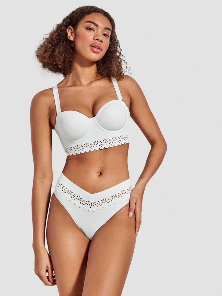 Biustonosz bikini w kolorze białym