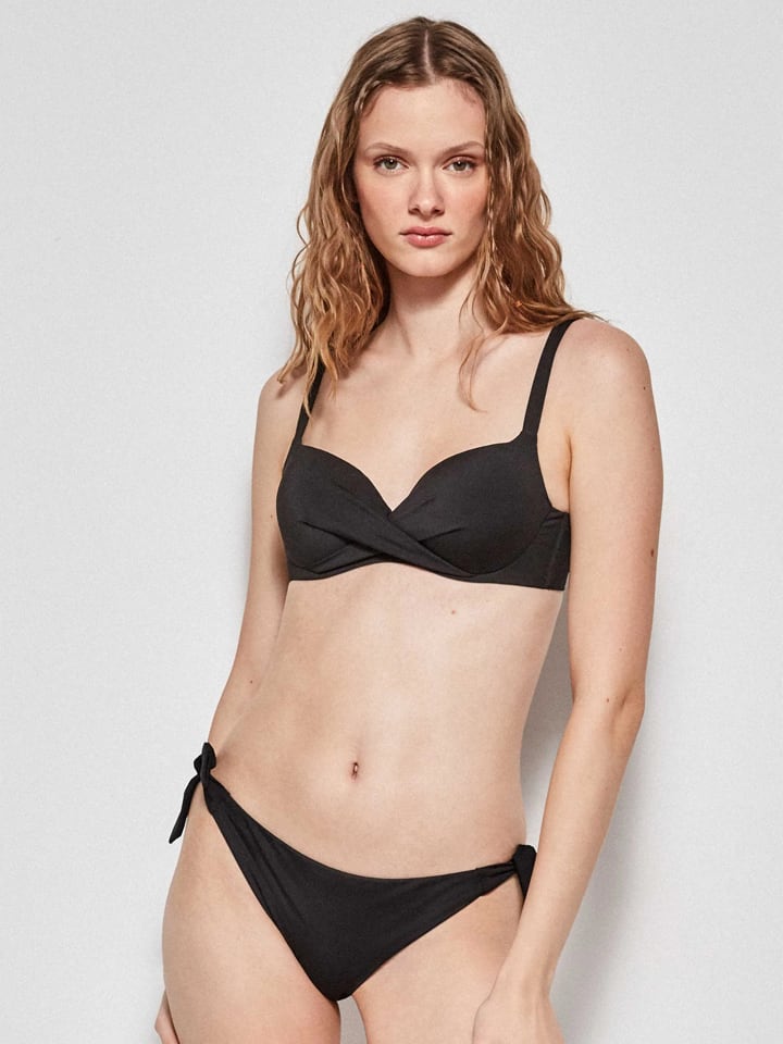 Biustonosz bikini w kolorze czarnym