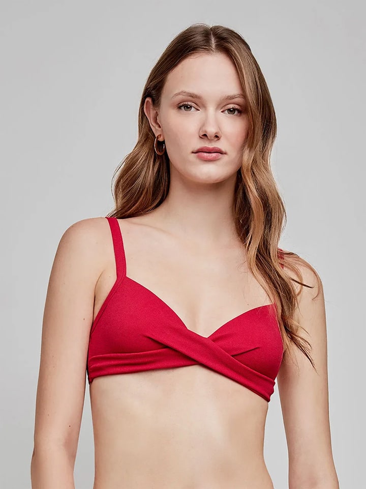 Biustonosz bikini w kolorze czerwonym