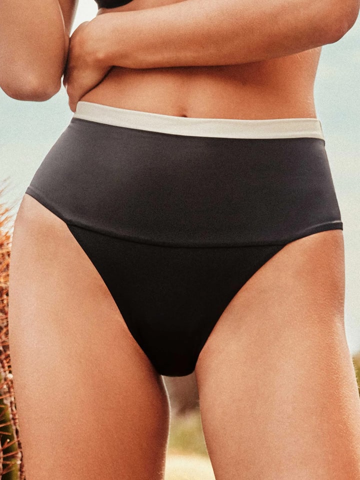 Figi bikini w kolorze czarno-białym