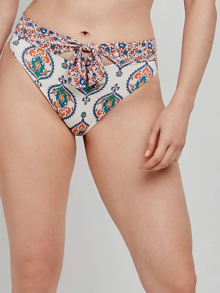 Figi bikini w kolorze biało-niebieskim