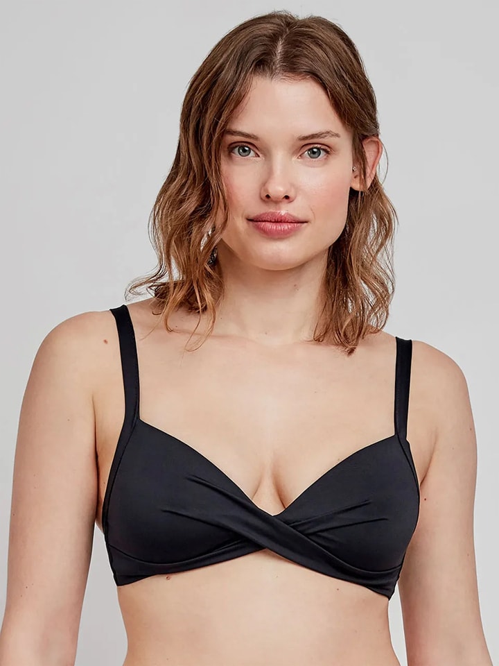 Biustonosz bikini w kolorze czarnym