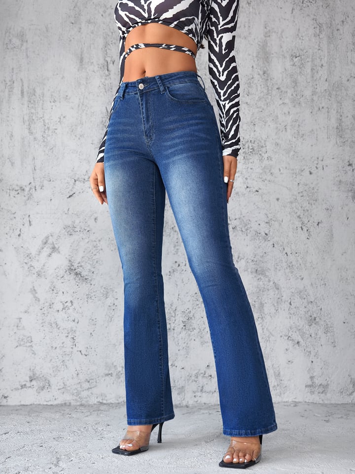 Jeans - Flare fit - in Blau