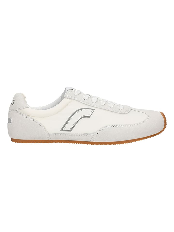 Leren sneakers crème