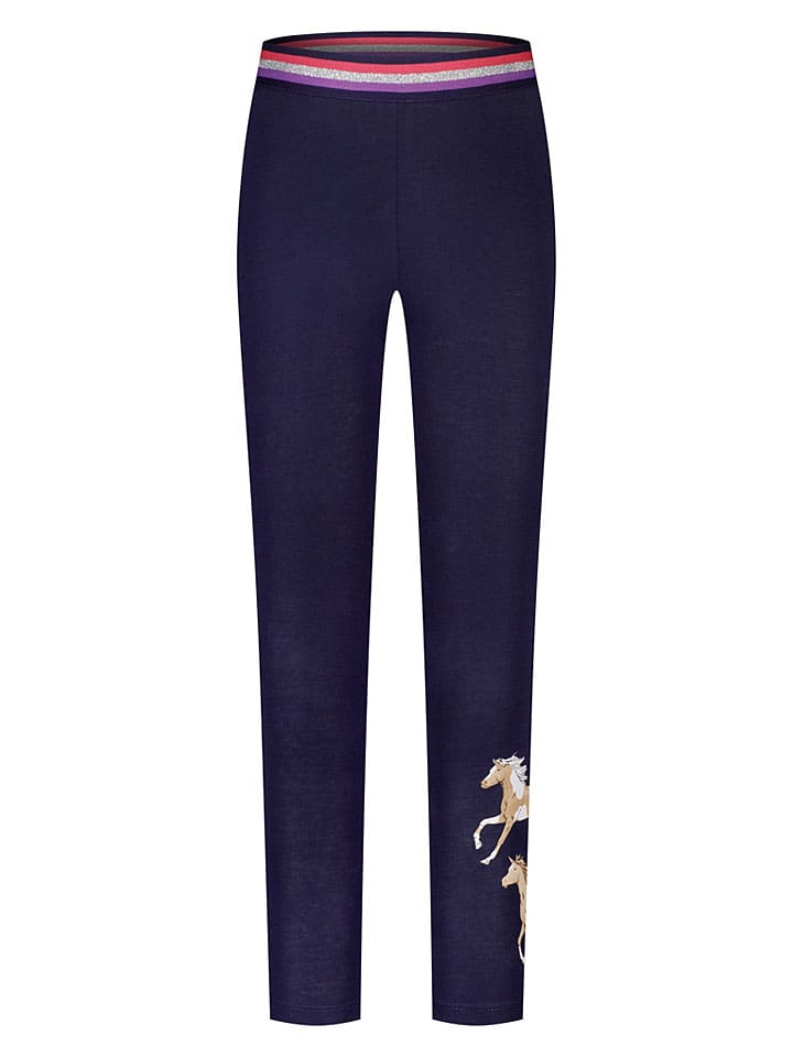 Legginsy w kolorze granatowym