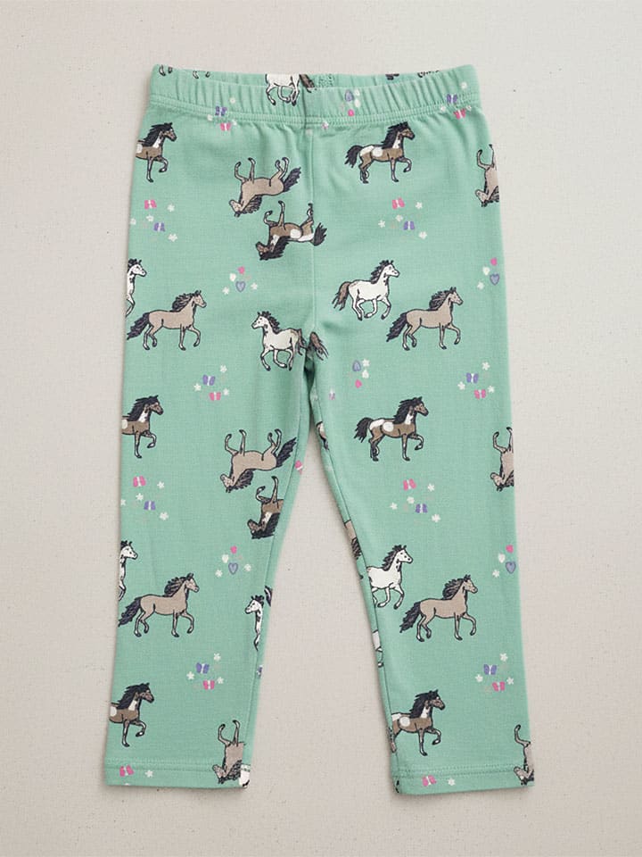 Capri-Leggings in Grün