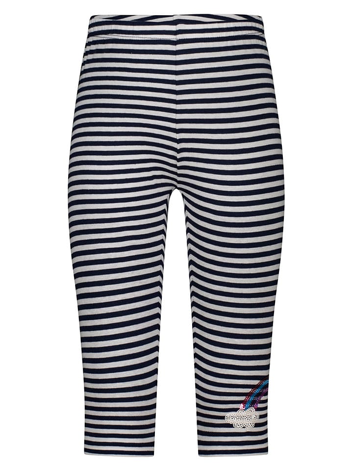 Legginsy w kolorze granatowo-białym