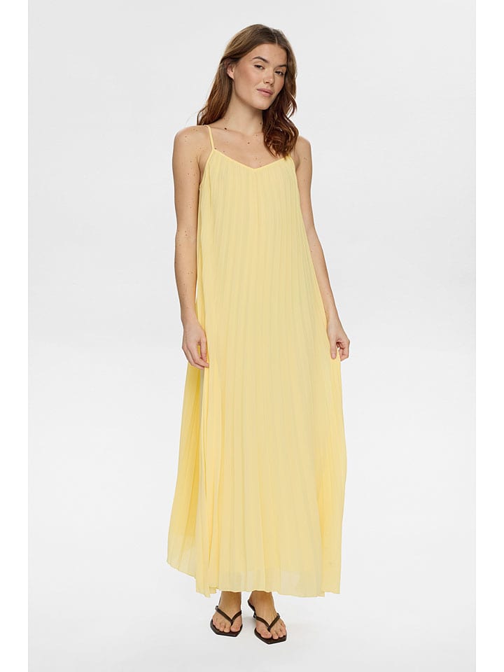 Pliseekleid "Nuparisa" in Gelb