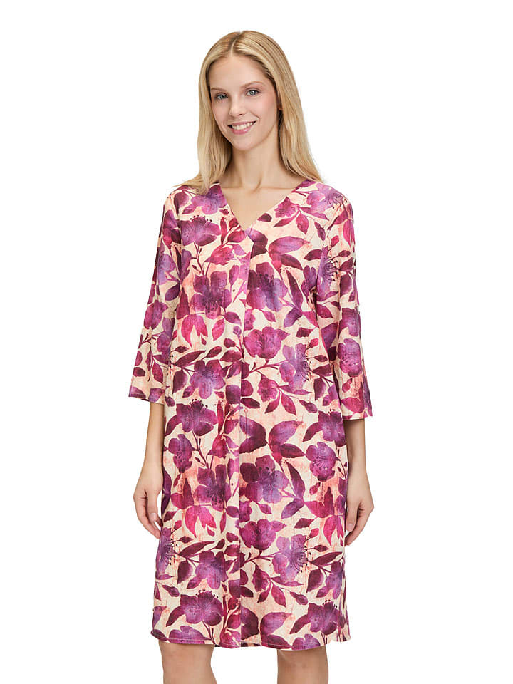 Jurk beige/roze
