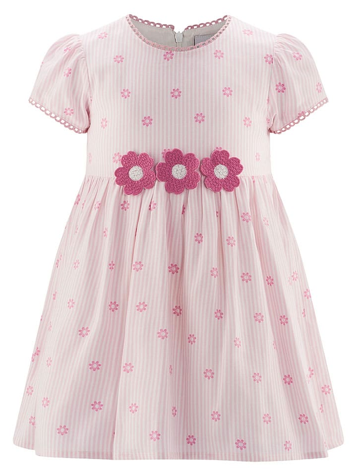Kleid in Creme/ Rosa