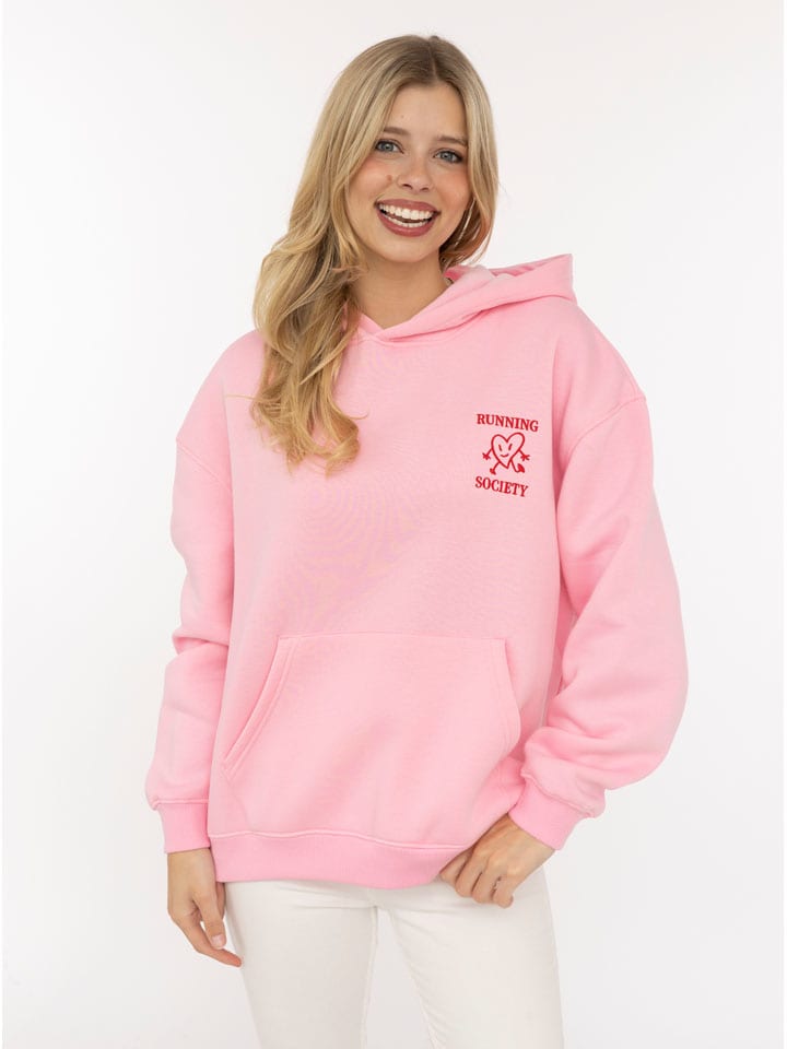 Hoodie "Sunshiny Smile" in Pink