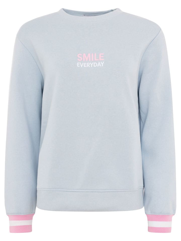 Bluza "Smile Everyday" w kolorze błękitnym