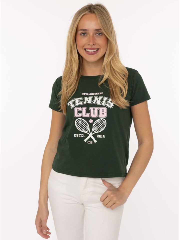 Shirt "Tennis Club" in Grün
