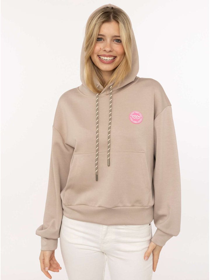 Bluza "Good Vibes Only Patch" w kolorze beżowym