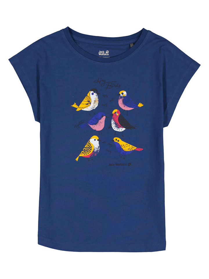 Shirt "Tweeting Birds" in Dunkelblau
