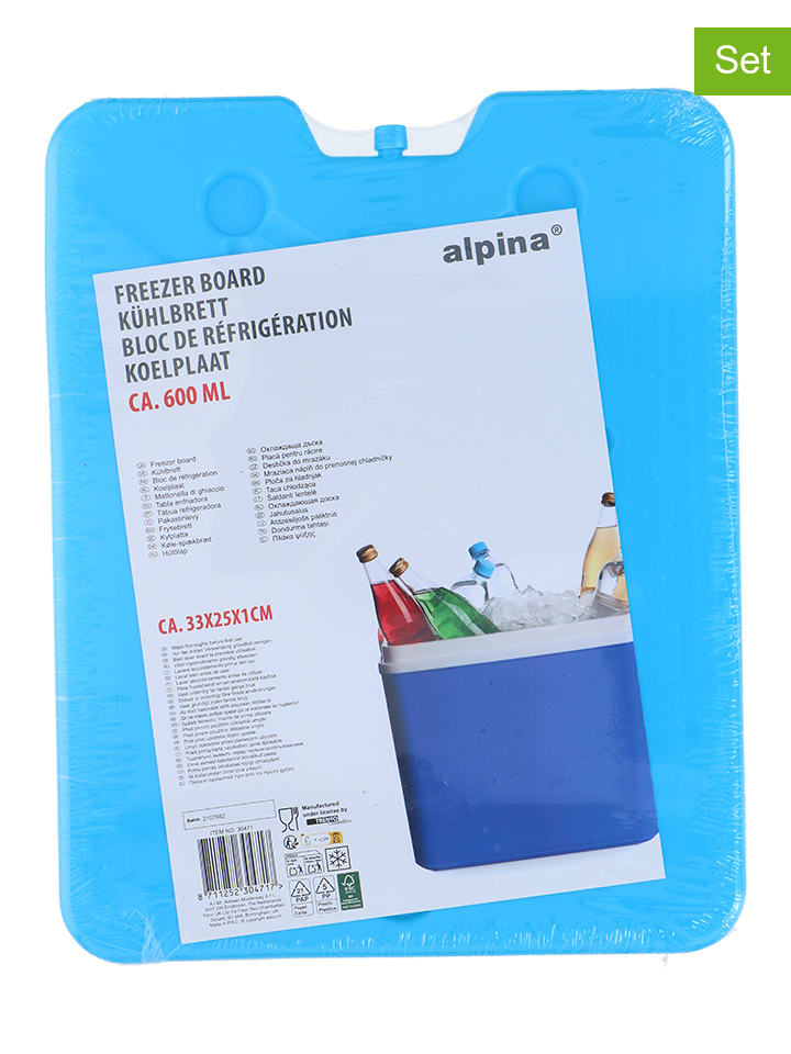 Elementy chłodzące (2 szt.) w kolorze niebieskim - 2x 600 ml