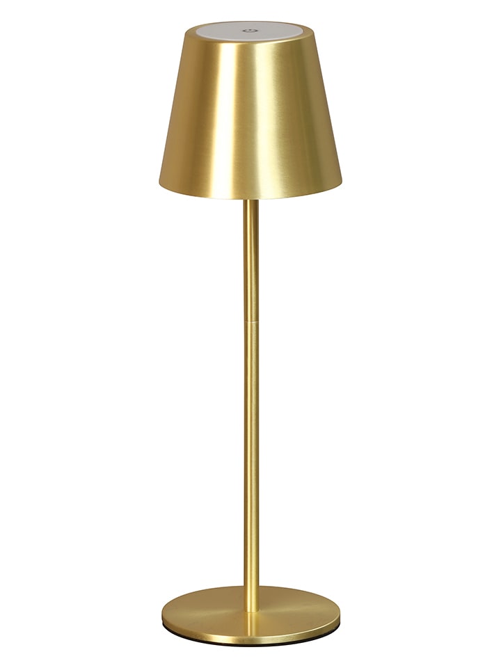 Lampa zewnętrzna LED "Viletto" w kolorze złotym - wys. 36 x Ø 11 cm