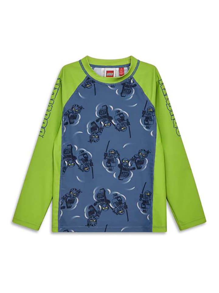 Zwemshirt "Waiko" blauw/groen