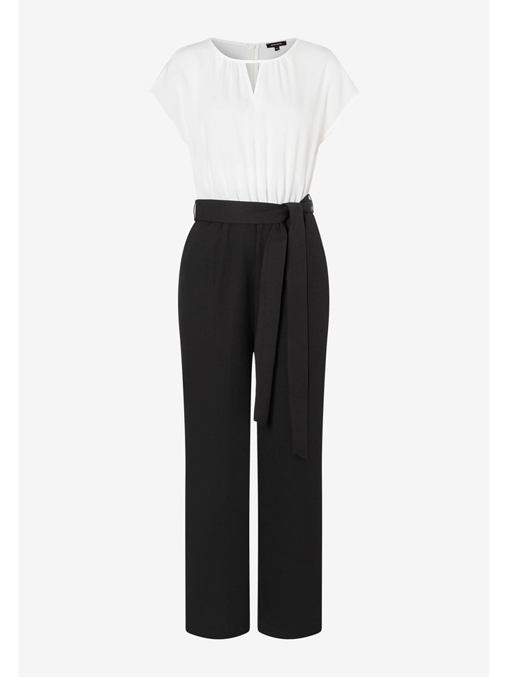 Jumpsuit in Weiß/ Schwarz