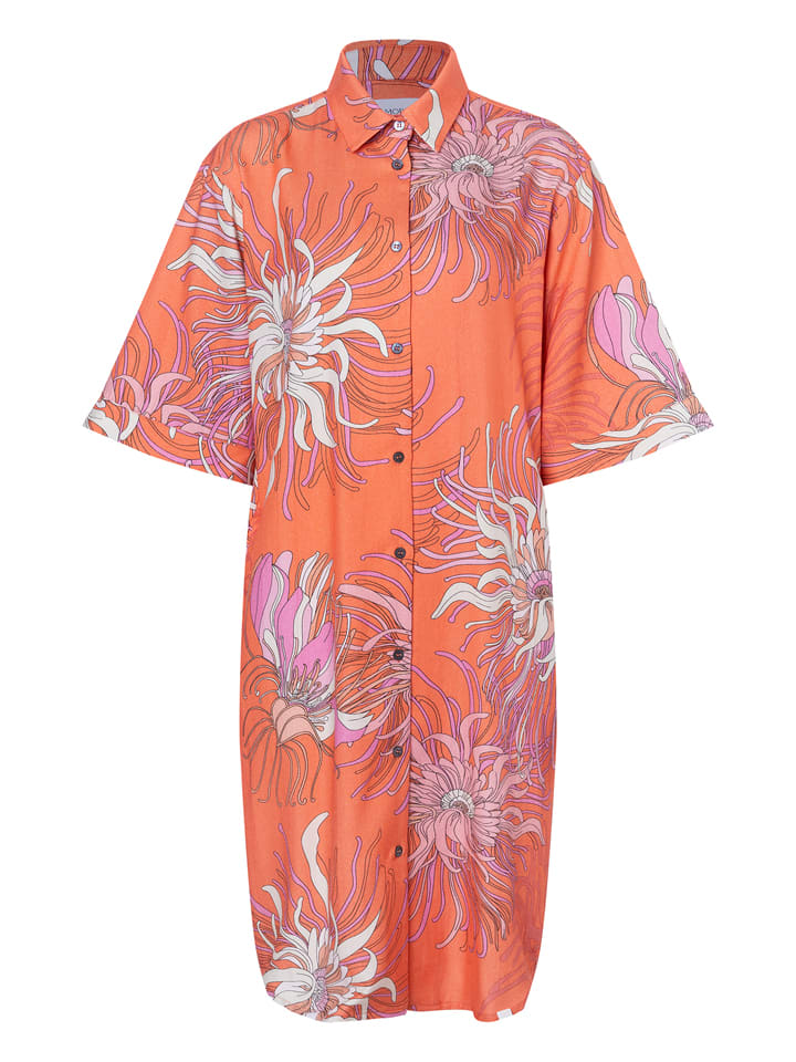 Kleid in Orange/ Rosa