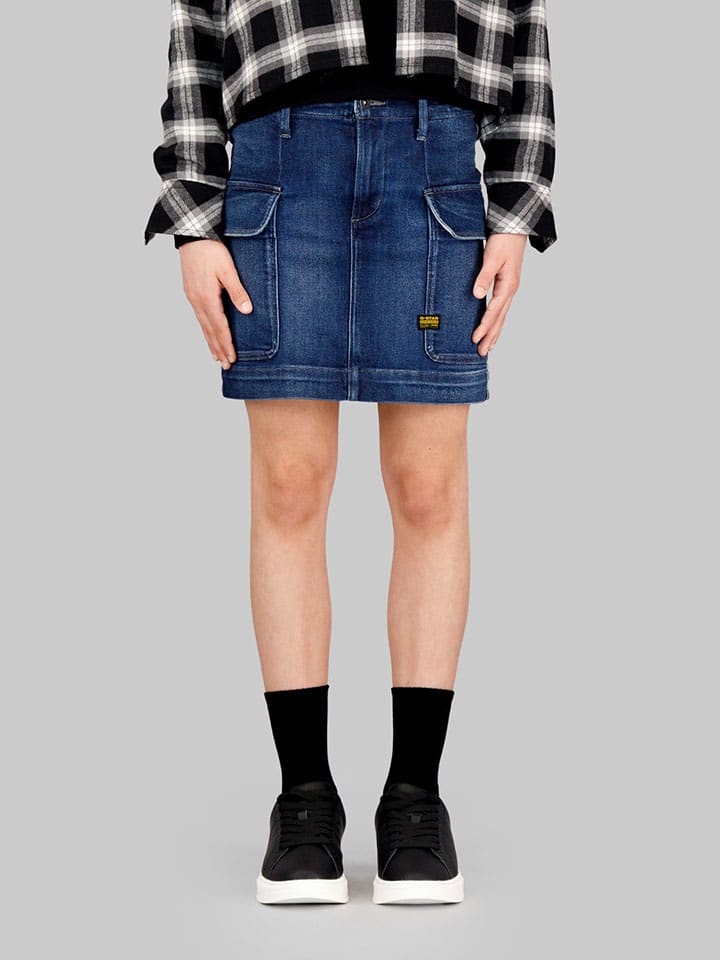 Spódnica dżinsowa w kolorze niebieskim