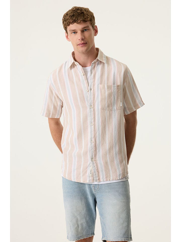 Blouse - regular fit - beige