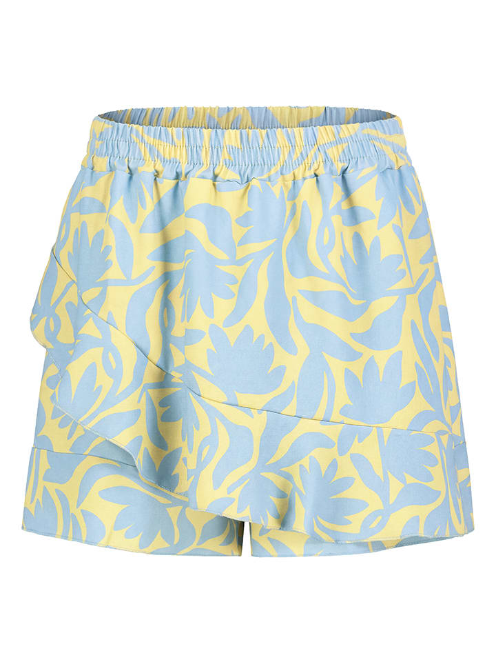 Shorts in Gelb/ Hellblau